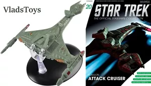 Eaglemoss Diecast Star Trek Kilingon V'orcha Class #20 con rivista - Foto 1 di 5