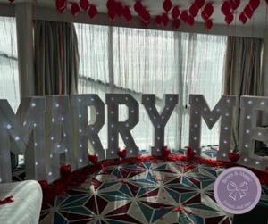 Marry Me Letters Hire - Picture 1 of 5