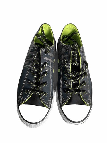 CONVERSE ALL STAR sneaker basse junior taglia 3 scarpa nero grigio verde lime