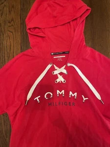 Tommy Hilfiger Sport Red Hoodie / XL / Drawstring / Boating / Sweatshirt  - Picture 1 of 6
