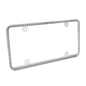 Diamondesque Clear License Plate Frame - Picture 1 of 3
