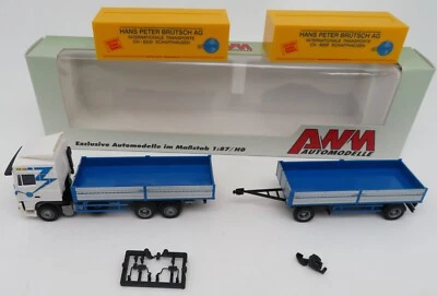 AWM HO 1/87 CAMION DAF 95 XF REMORQUE TRANSPORTS HANS PETER BRÜTSCH AG #55040 - Photo 1/4