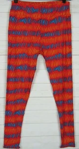 LuLaRoe Women's Leggings Red, Blue & Orange Size TC New - Picture 1 of 3
