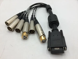  Matrox YXMIO/AUD/CBL BREAKOUT 16091-05 DB25 Mal1 to 4 XLR Male and 2 XLR Female - Bild 1 von 7