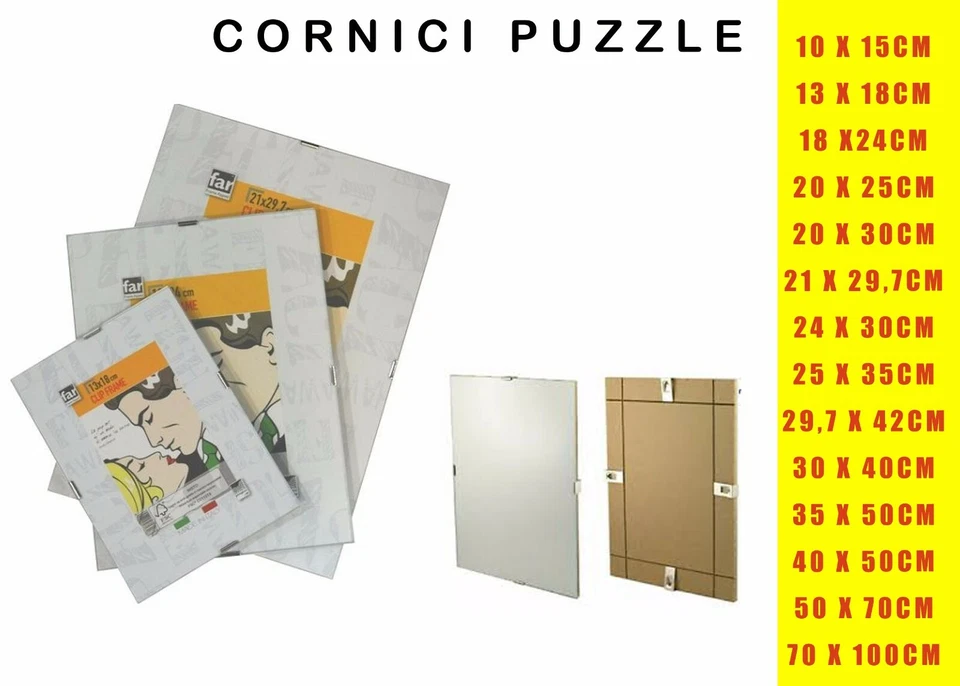 CORNICE PER PUZZLE A GIORNO IN CRILEX  PLEXIGLASS PORTA FOTO PORTA PUZZLE - Immagine 1 di 4