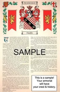 N ' S Apellido - Armorial Nombre Historia - Abrigo De Brazos - Familia Crest - Picture 1 of 1