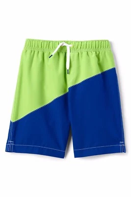 Bañador LANDS' END para niño pequeño 2T diagonal bloques de colores nuevo con etiquetas Foto 1 de 2