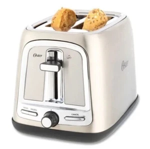 Tostadora Oster de 2 rebanadas con tecnología avanzada de tostadas de acero inoxidable -NUEVA - Imagen 1 de 6