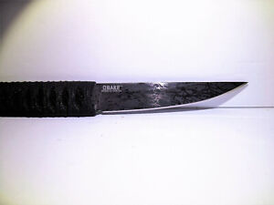 RARE CRKT Knife OBAKE BURNLEY Dagger Fixed Blade Full Tan ACID ETCHED 2367