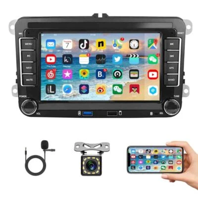 7" Autoradio Android15 GPS Navi Kamera für VW Golf 5 6 Passat Touran Polo Tiguan - Bild 1 von 4