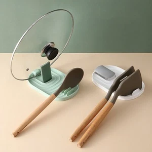 Non Slip Kitchen Spoon Holders Spatula Rack Shelf - Picture 1 of 9