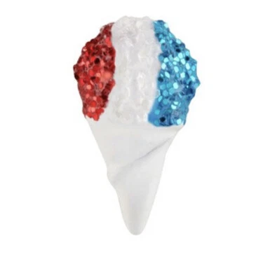 Origami Owl ROJO BLANCO Y AZUL CONO DE NIEVE Afeitar Hielo Flotante Brillo Esmalte Dije Foto 1 de 2