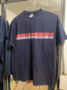 Vintage Y2K Old Navy Blue Graphic T Shirt Men L Rare - Picture 1 of 3