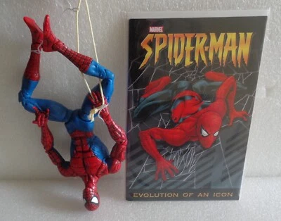 Figura Spiderman 2006 Toybiz Marvel Legends Iconos 12" con cómic excelente Foto 1 de 4