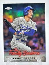 2019 Topps Chrome The Family Business COREY SEAGER Dodgers Rangers #FBC-17 MVP