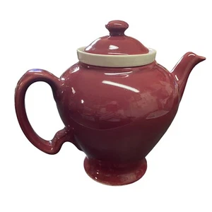 McCormick Teapot Lid Infuser Strainer Burgundy Maroon Red USA 1950s Vintage - Picture 1 of 12