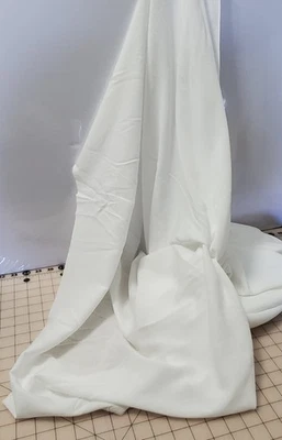 Tela "Voile" de algodón blanco transparente, de colección, 45" de ancho x 2 yardas. 26" L Foto 1 de 3