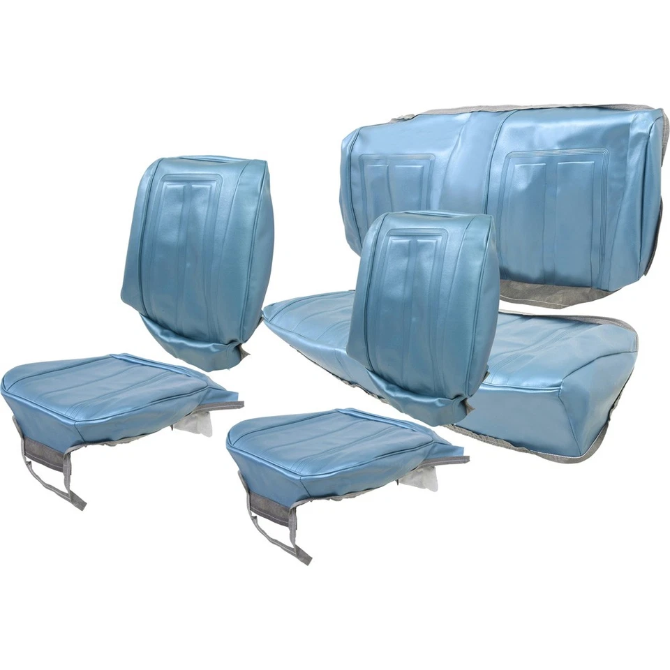 Chevy II Nova SS 1966; juego completo de tapicería; cucharones delanteros y asiento trasero; 2 Foto 1 de 4