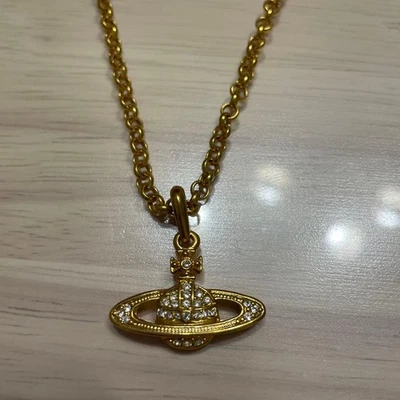 Vivienne Gold Necklace Used London Souvenir Jewelry From Japan - Image 1 of 3