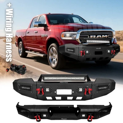 For 2019 2020 2021 2022 2023 Dodge RAM 2500/3500 Front Rear Bumper W/Winch Plate — 第 1/4 张图片