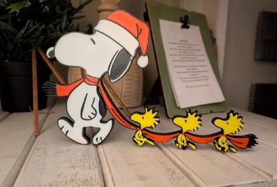 Snoopy and Woodstock Christmas Decoration Ornament Peanuts - Image 1 of 2