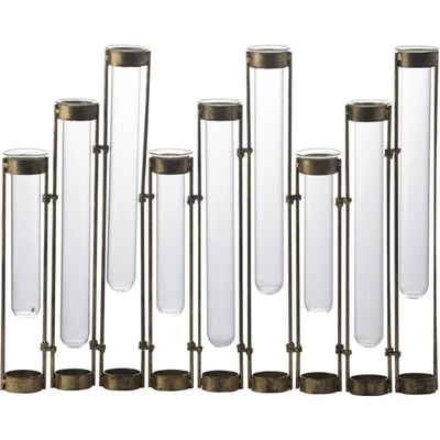 A&B Home AV48147-DS Staggered Glass 17.7 X 13.8 inch Vase - Image 1 of 4