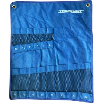 DE 14 BOLSILLOS COMPARTIMENTO DE LONA HERRAMIENTA ROLLO BOLSA DE ALMACENAMIENTO RESISTENTE AL AGUA Foto 1 de 4