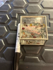 Religiöse Glaskiste handbemalt schönes Stück Volkskunst Kirche Geschenk Kurioses 9q - Bild 1 von 4