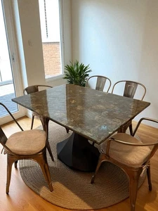 Rectangle Labradorite Stone Center Sofa Dining Table  Console & Side Table - Picture 1 of 9