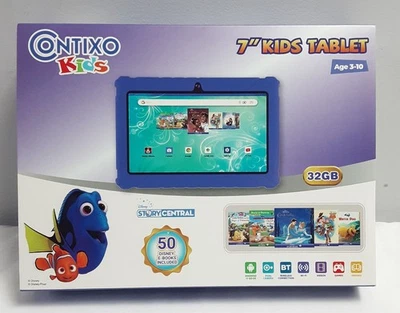 New, 7” Dark Blue CONTIXO Model V8 Kids 32GB Tablet - Image 1 of 4
