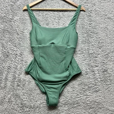 Traje de baño Rip Curl de una pieza para mujer grande verde surf ajustable con aros Foto 1 de 4