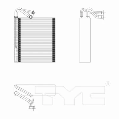 TYC 97230 A/C Evaporator Core For 02-08 Mini Cooper - Image 1 of 4