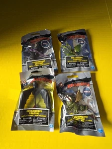 LOT of 4 - Dreamworks Dragons Battle Figures How to Train Your Dragon 2  - Picture 1 of 6