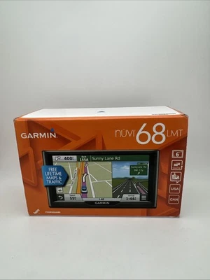 Garmin Nuvi 68 LMT GPS 6" Touchscreen Navigation System Lifetime Maps Traffic FS - Image 1 of 4