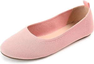 Journee Collection Abito Ballerine Donna Maglia Jersie Pieghevole, Rosa Taglia 8M - Foto 1 di 4