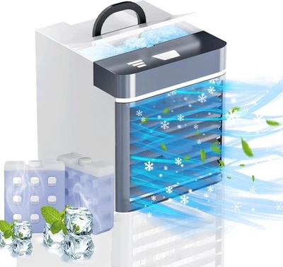 Portable Air Conditioners Fan, Anti-leakage Water Mini Air Cooler with 3 Speeds - Image 1 of 4