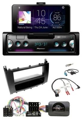 Pioneer USB Lenkrad Bluetooth DAB Autoradio für Mercedes C 2004-2007 - Bild 1 von 4