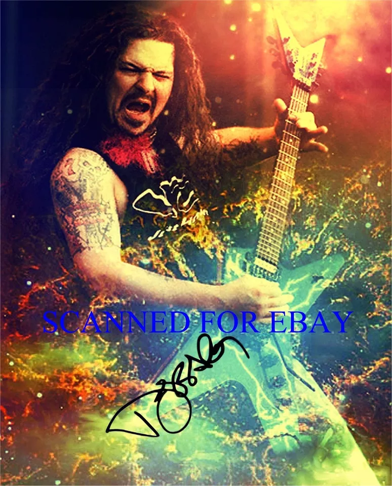 DIMEBAG DARRELL LANCE ABBOTT SIGNED AUTOGRAPH AUTOGRAM 8X10 RP PHOTO PANTERA - Image 1 of 1