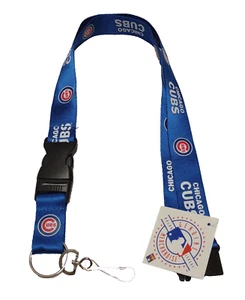 Chicago Cubs Premium 24" Long Nylon Breakaway ID Holder/Lanyard/Keychain - Picture 1 of 1