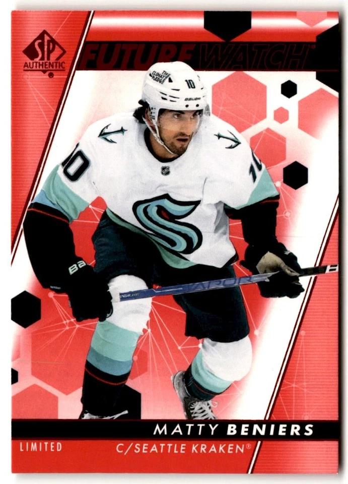 2022-23 SP Authentic Future Watch Limited Red Matty Beniers Rookie #103 Seattle - Image 1 of 2