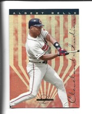1995 Leaf Limited Gold #5 Albert Belle card, Cleveland Guardians