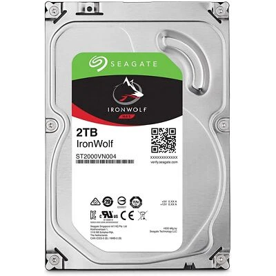 1Pcs Seagate IronWolf 2TB NAS Internal Hard Drive HDD 3.5 In SATA (ST2000VN004) - Image 1 of 4
