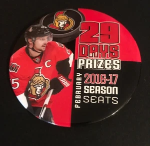 Erik Karlsson Ottawa Senators Staff Season Seat Marketing Pin-Back Button Badge - Picture 1 of 1