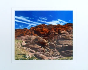 "Red Rock Canyon" Photographic Print Double- Matted to fit 11" x 14" Frame - Picture 1 of 1