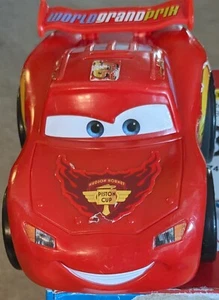 Disney Pixar's Cars 2  Talking "Lightning McQueen" Race Car by Mattel - Picture 1 of 6