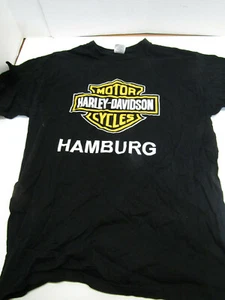 ALTES HARLEY DAVIDSON MOTORRAD HAMBURG T-SHIRT MITTLERE GRÖSSE - Bild 1 von 1