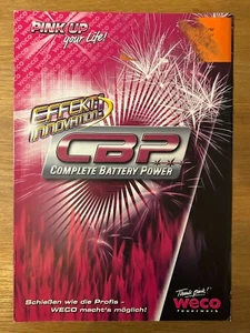 Alter WECO Feuerwerk Katalog CBP ca. 2008 11 Seiten Pyro Silvester Rarität - Bild 1 von 2
