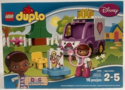 New Lego Duplo 10605 Disney - Doc McStuffins Rosie the Ambulance Set Doctor - Image 1 of 4