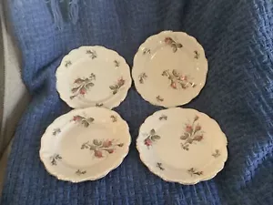 Set 4 Rosenthal Selb Germany Pompadour Moss Rose 6.75” Bread Plates - Picture 1 of 4