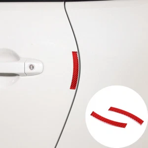 Pegatina decorativa anticolisión puerta coche para Subaru BRZ 2022 fibra de carbono roja - Imagen 1 de 9